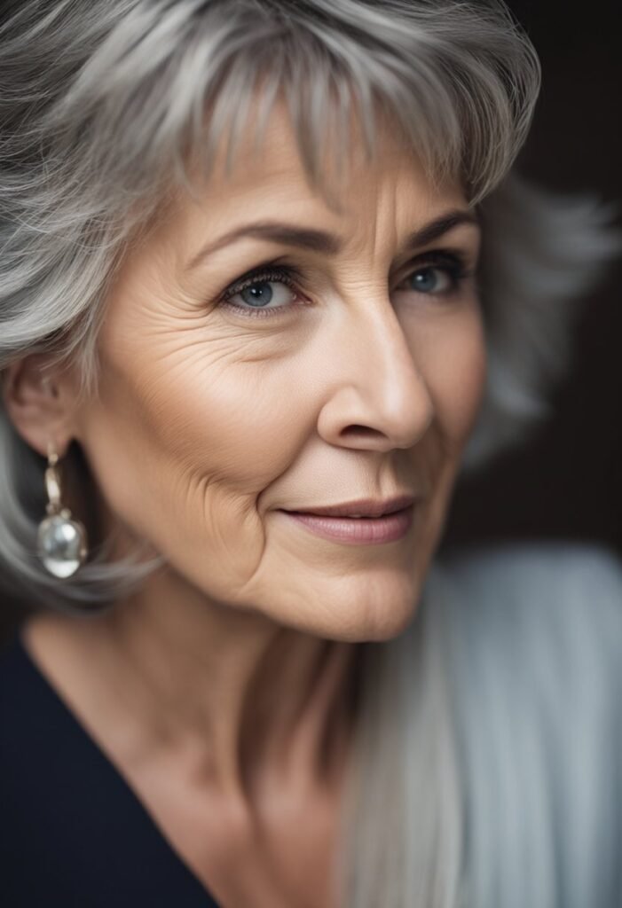 Classic Shag Short Hairstyle for women over 50
